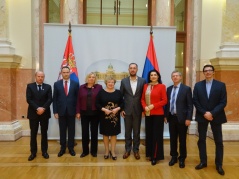 15. децембар 2016. Делегација Скупштине народа Русије у посети члановима Одбора за дијаспору и Србе у региону